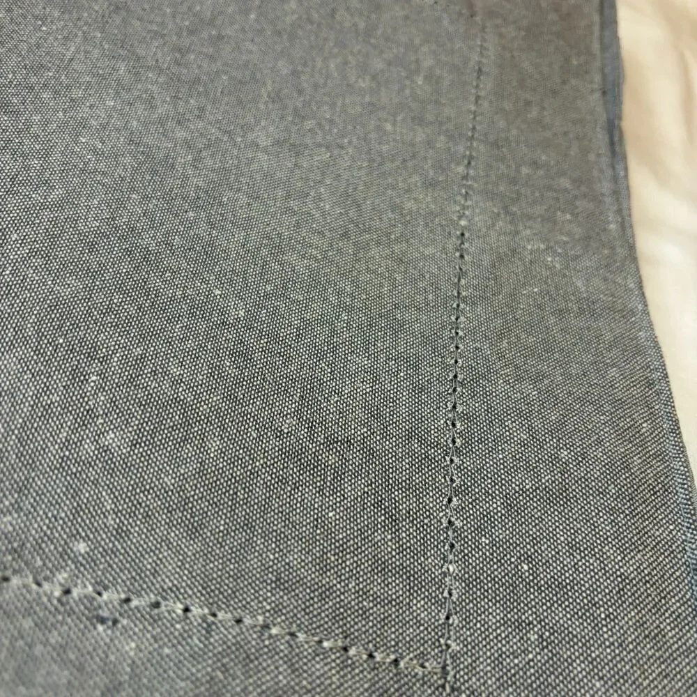 Hobby Lobby Set of 6 Gray Cotton Solid Rectangular Placemats 13 x 18